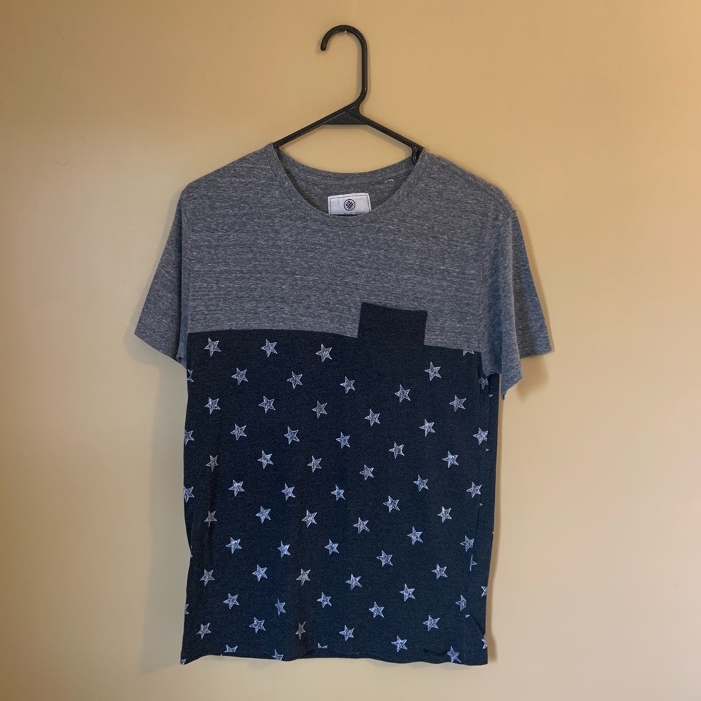 ON THE BYAS Stars Tee - S/Black/Gray/color block